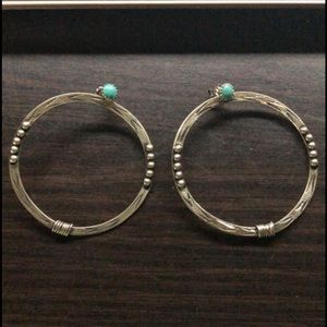 New never worn large handmade earrings